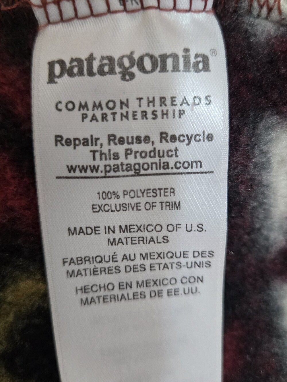 Patagonia Synchilla Snap-T Fleece Pullover Mens Large Aztec Geo Saltillo Jacket - Picture 15 of 16